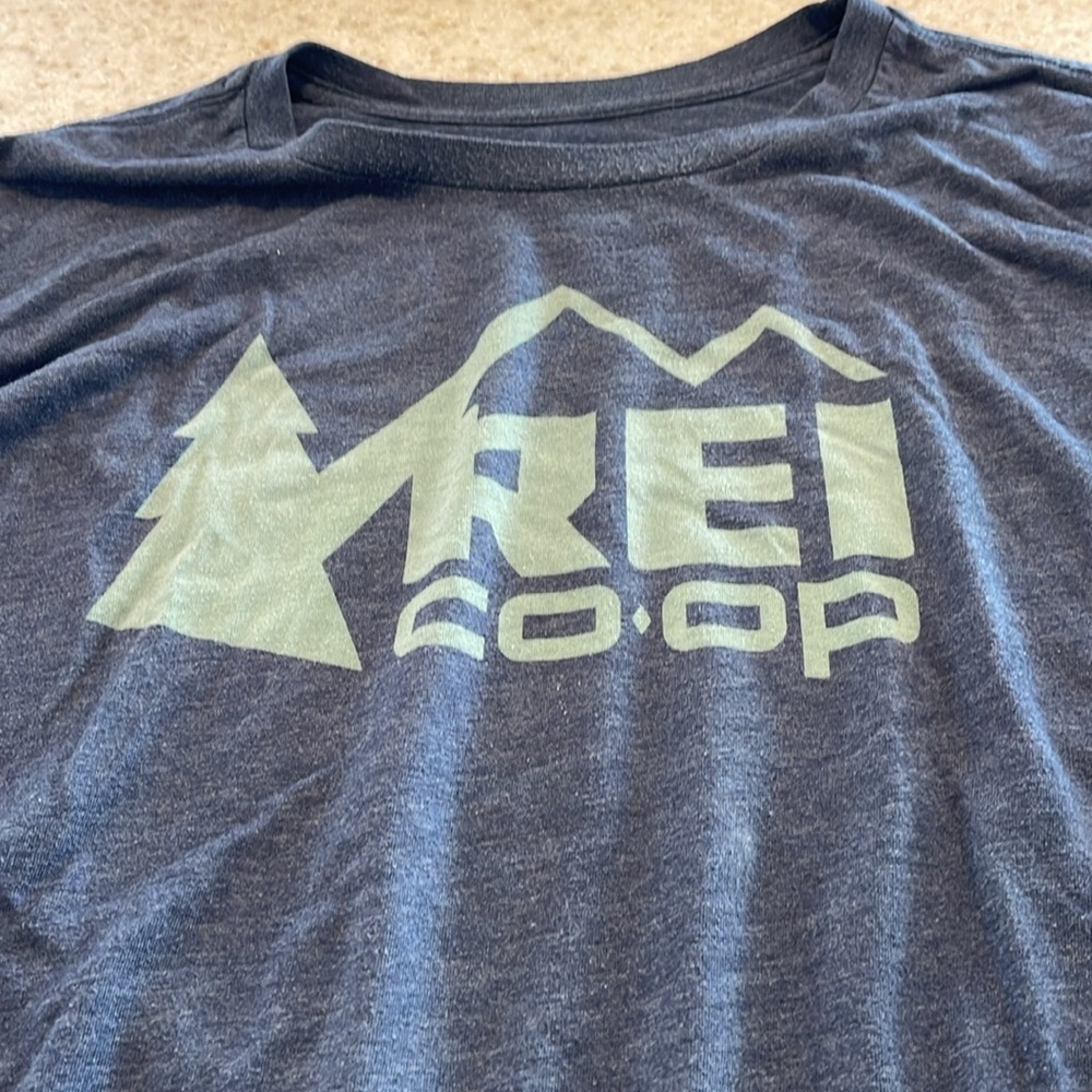 REI Long Sleeve Shirt - Dark Gray with Light Gray Logo - Picture 2 of 4